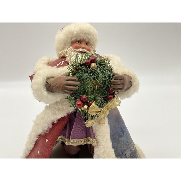 Thomas Kinkade Old World "Christmas Journey's End" 8" Santa Claus Figurine [B17] - Picture 3 of 16